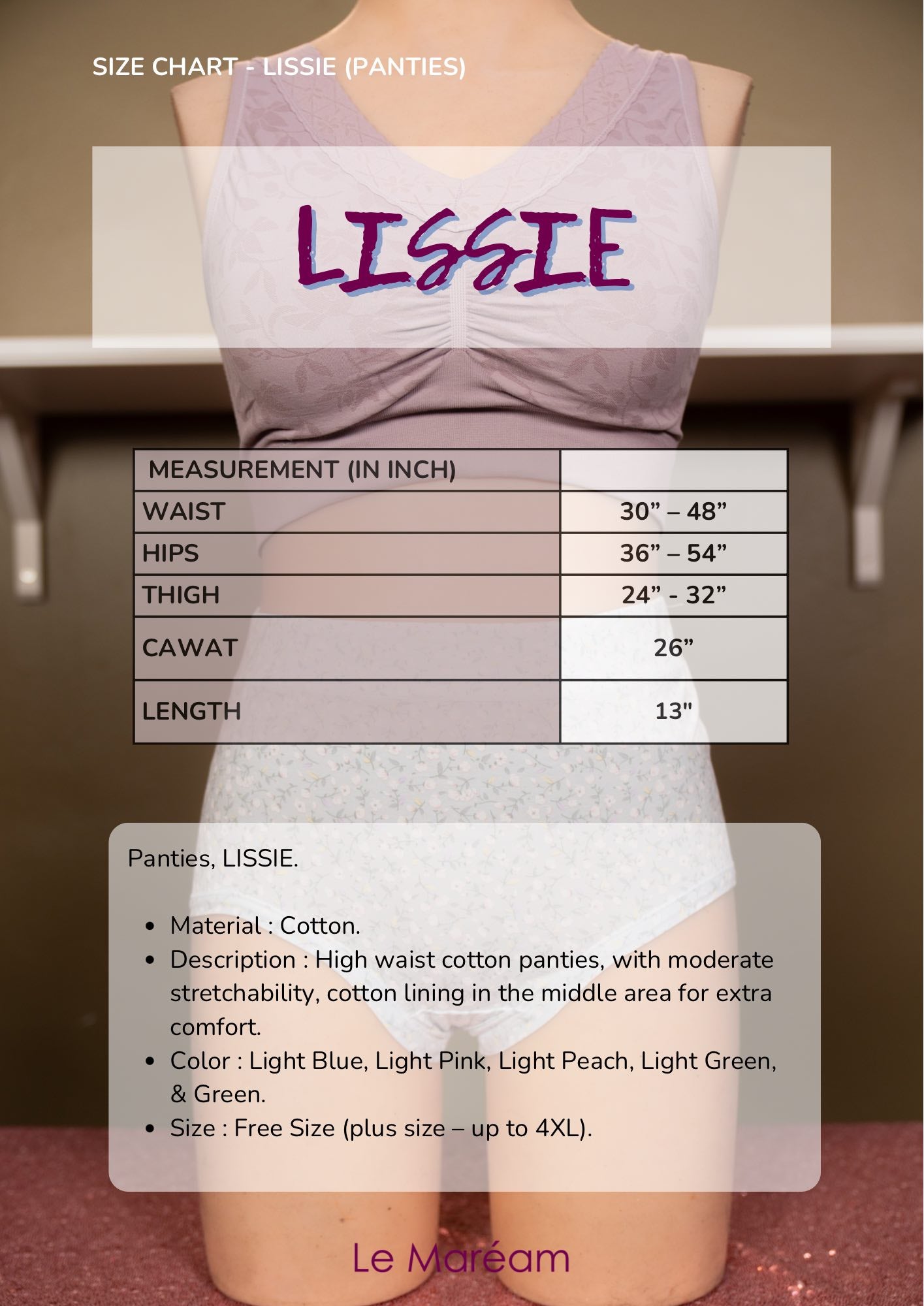 LISSIE (Plus Size Panties)