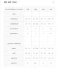 SIZE CHART ELISE