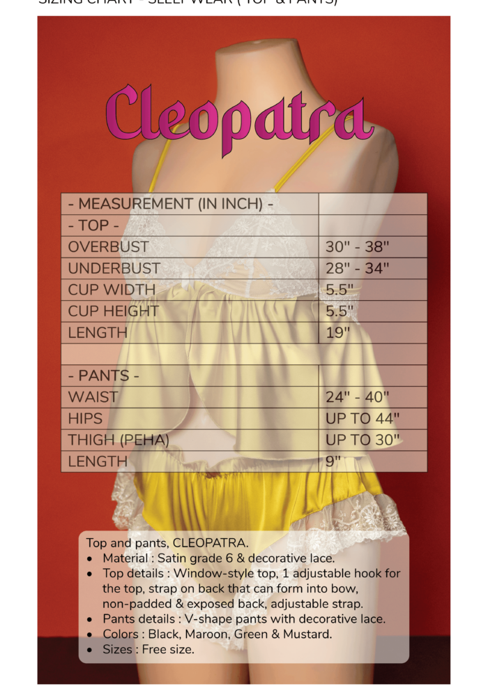 SIZE CHART CLEOPATRA-08