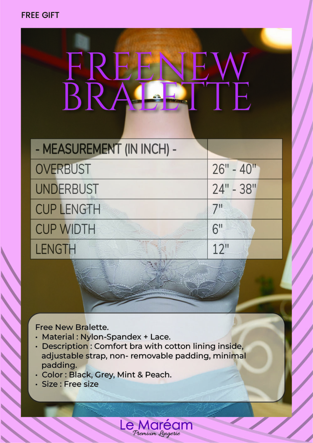 BUY AURABELLA FREE ; "MERAK BRALETTE" - Image 2